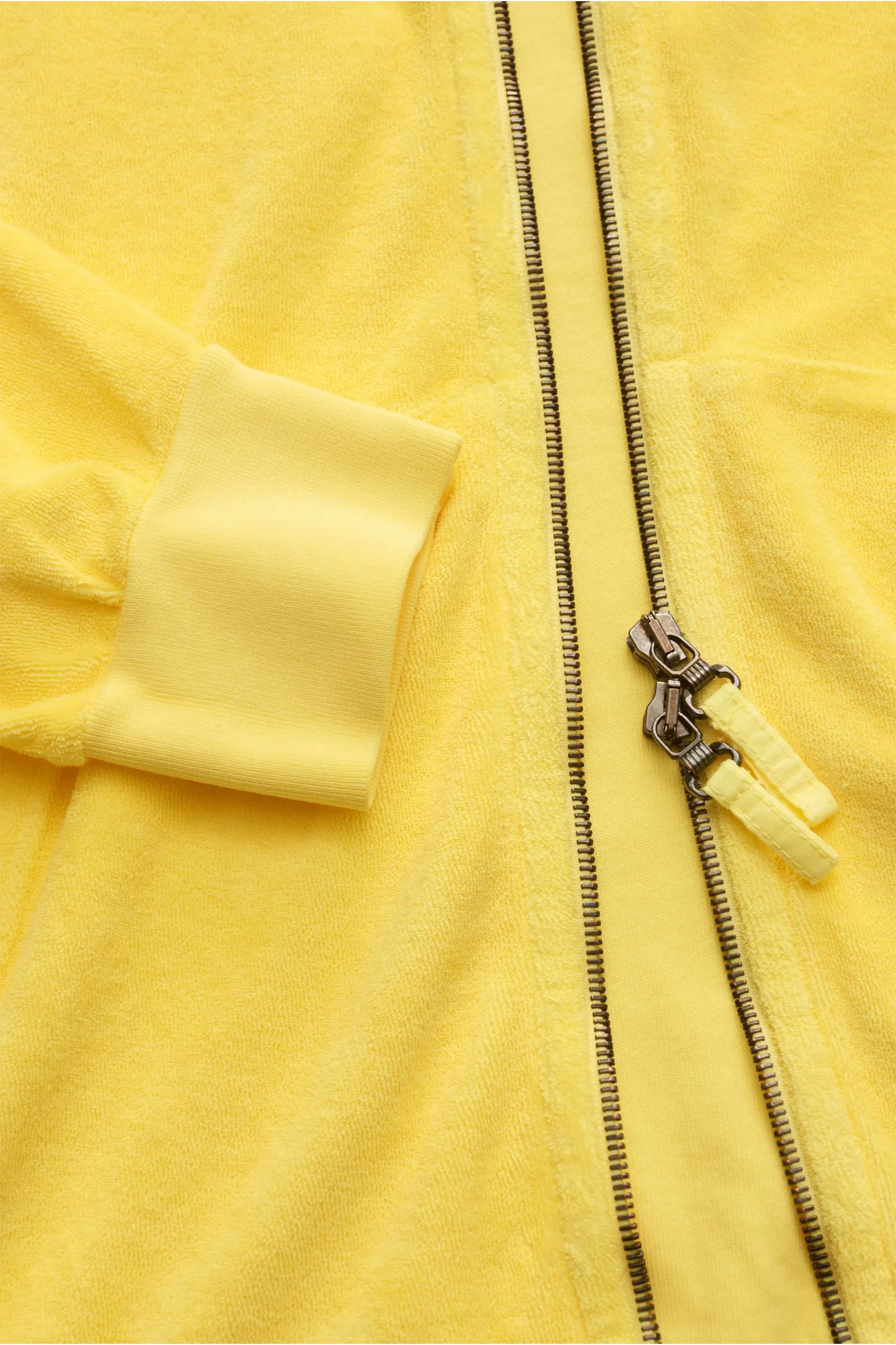 04651/ A TRIP IN A BAG Sweat jacket 'Terry Zip' yellow