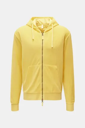 04651/ A TRIP IN A BAG Sweat jacket 'Terry Zip' yellow