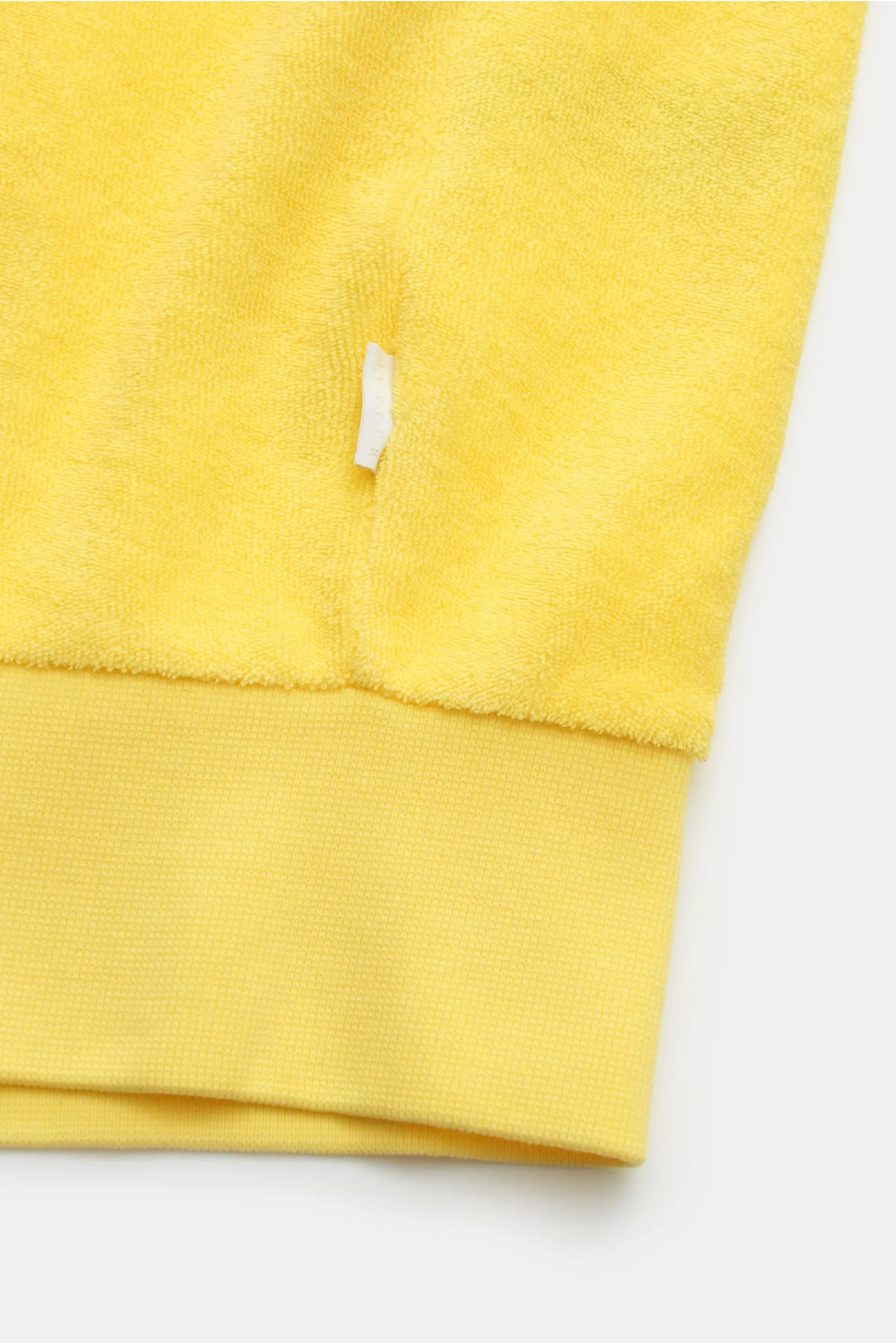 04651/ A TRIP IN A BAG Sweat jacket 'Terry Zip' yellow