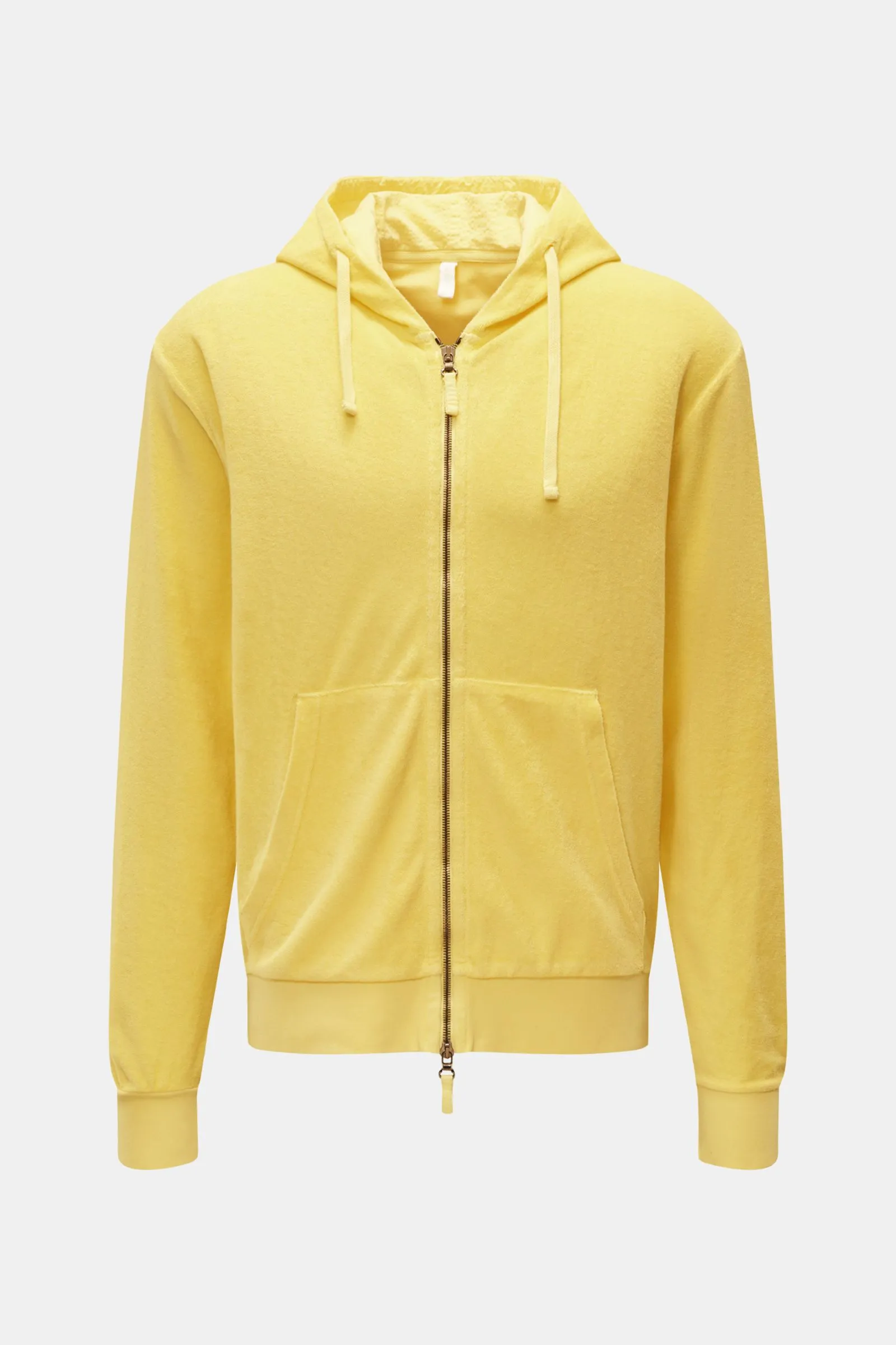 04651/ A TRIP IN A BAG Sweat jacket 'Terry Zip' yellow