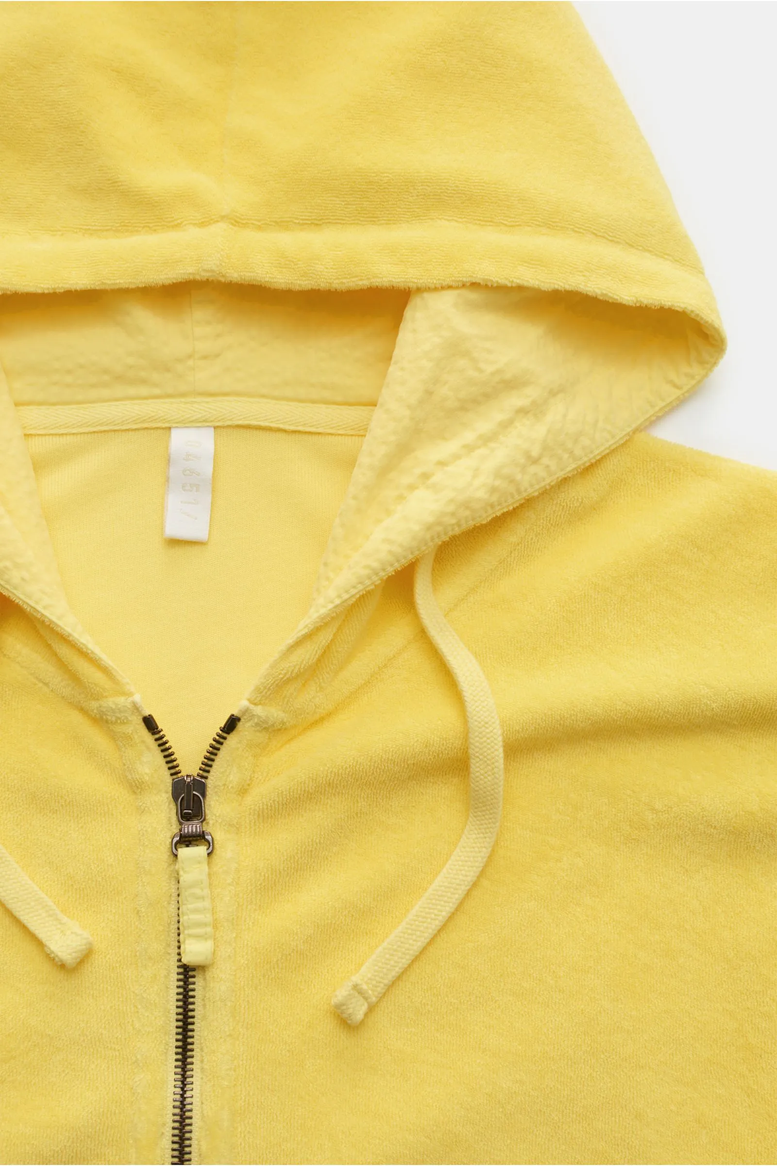 04651/ A TRIP IN A BAG Sweat jacket 'Terry Zip' yellow