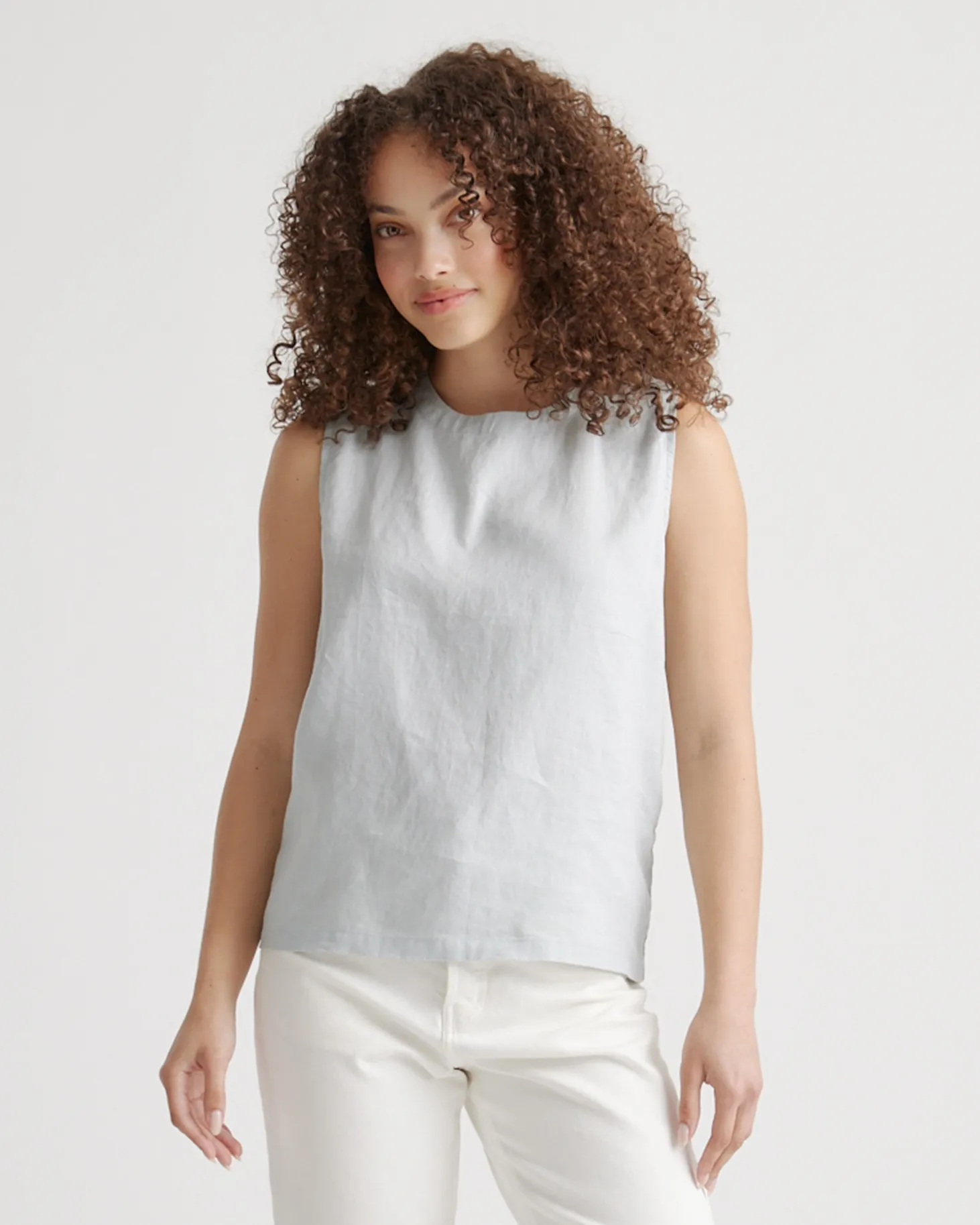 100% European Linen Tank