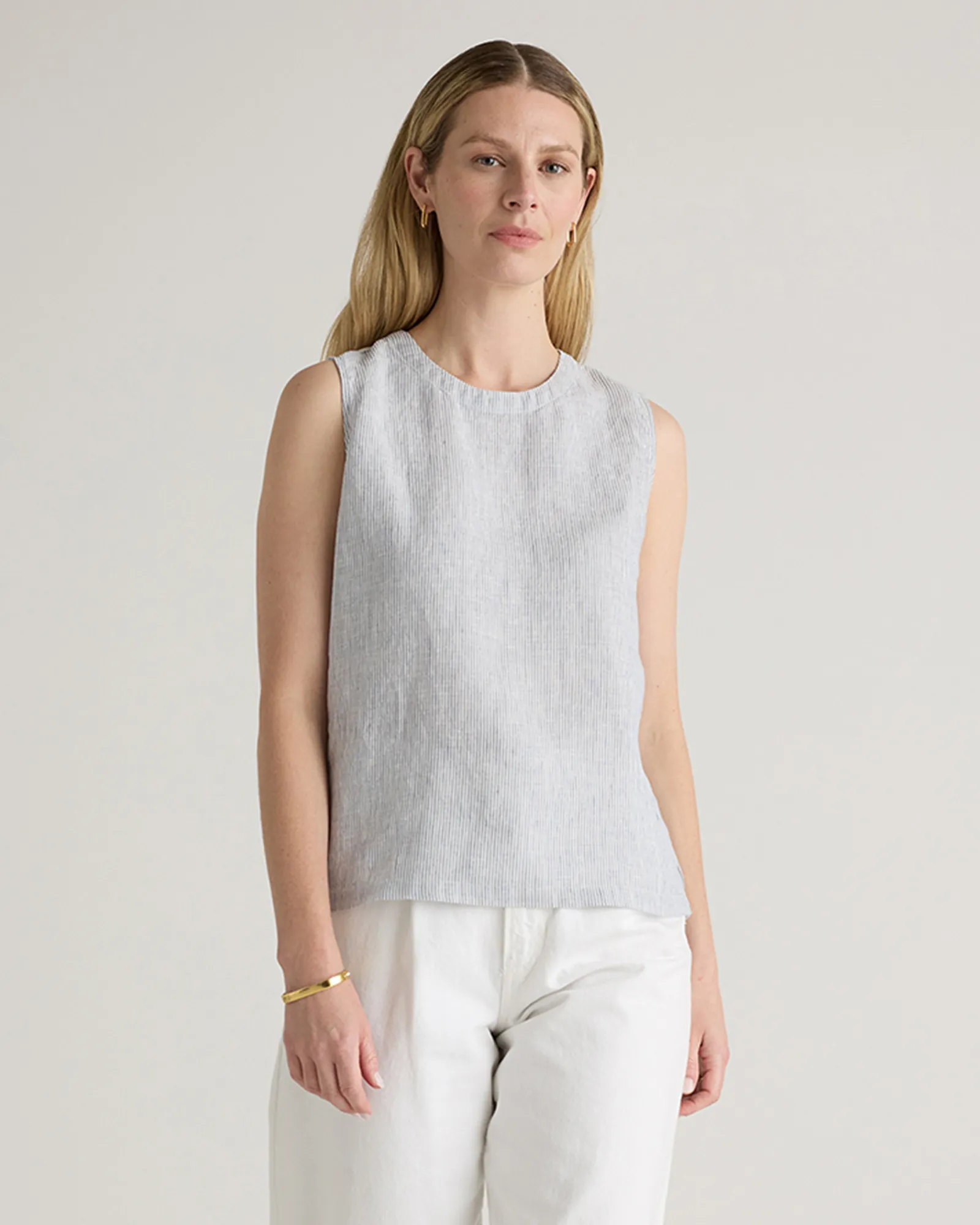 100% European Linen Tank