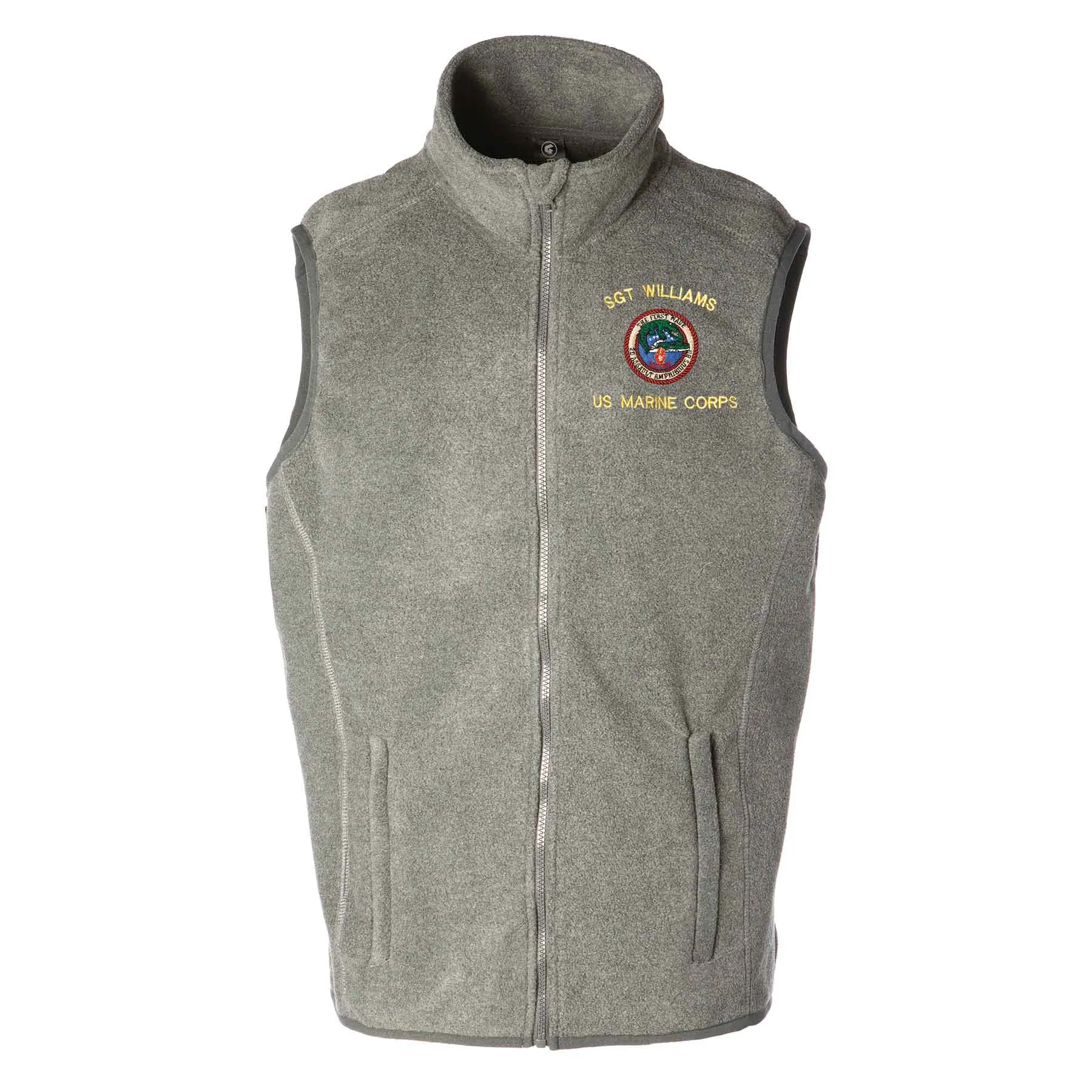 2nd Assualt Amphibious Bn Embroidered Fleece Vest