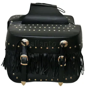 507 Fringe Tassle Motorcycle Leather Saddle Bag