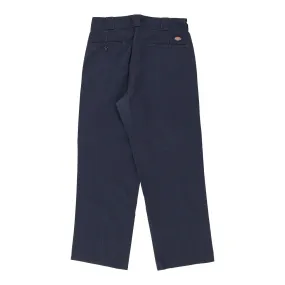 874 Dickies Trousers - 34W 28L Navy Cotton Blend