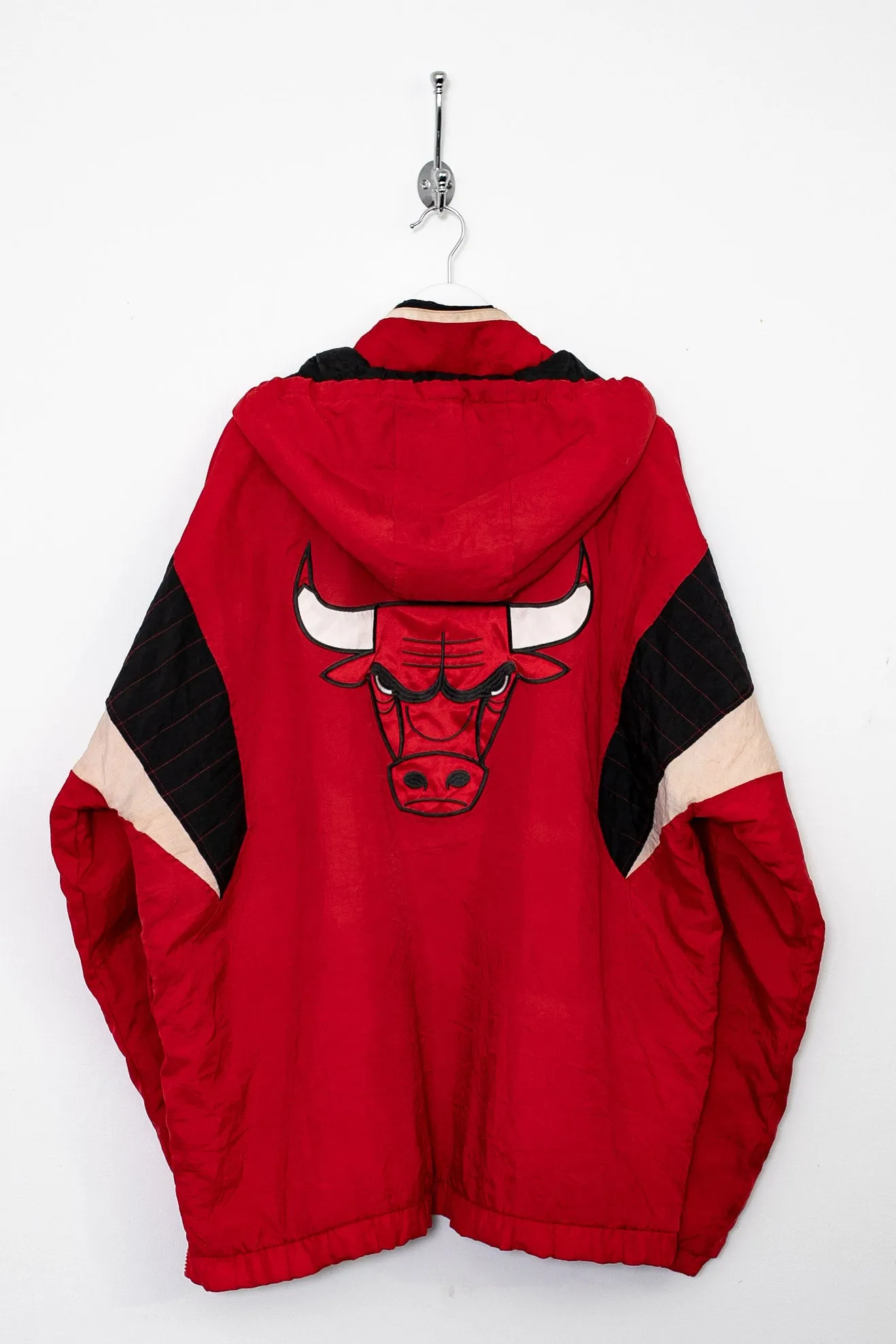 90s Starter NBA Chicago Bulls 1/4 Zip Padded Jacket (XL)