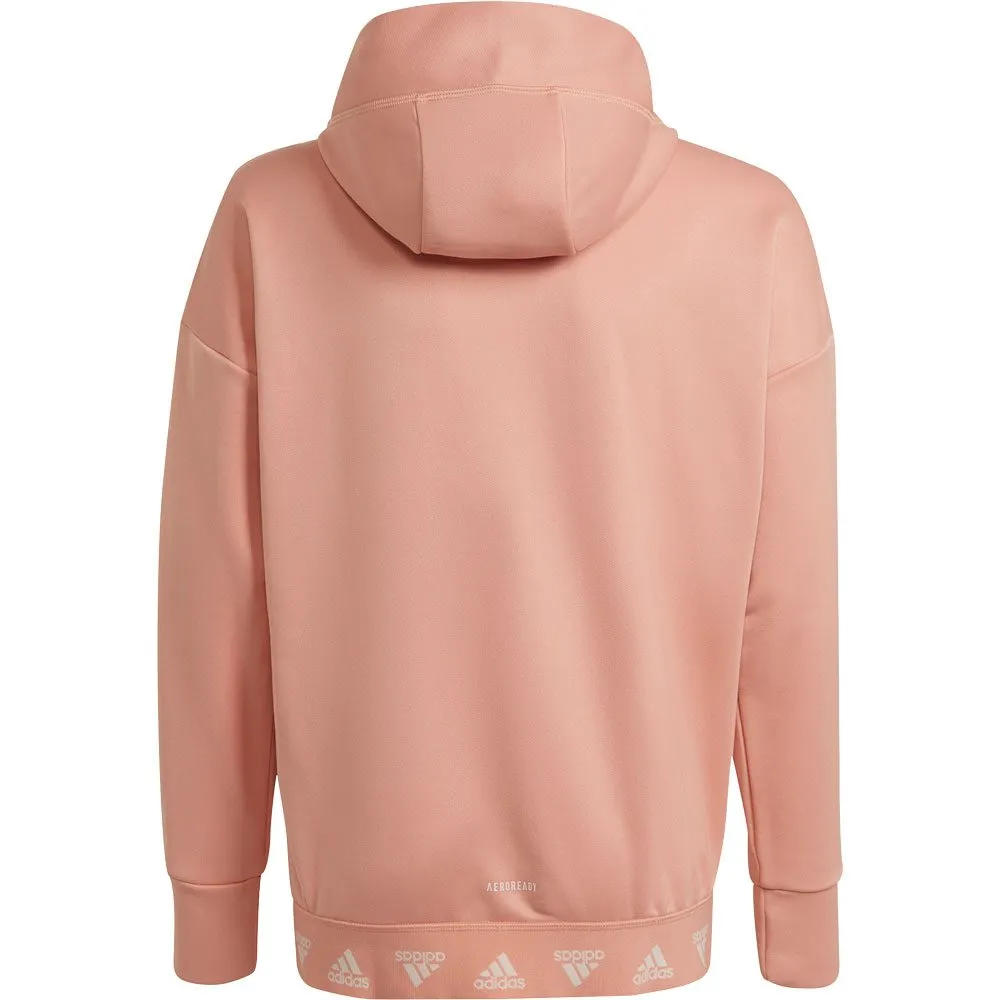 adidas - Aeroready Up2Move Training Loose Hooded Jacket Girls ambient blush