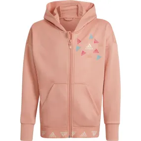 adidas - Aeroready Up2Move Training Loose Hooded Jacket Girls ambient blush