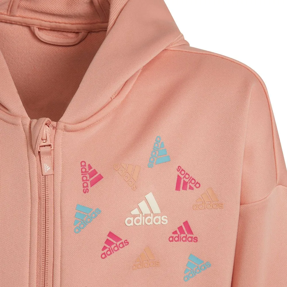 adidas - Aeroready Up2Move Training Loose Hooded Jacket Girls ambient blush