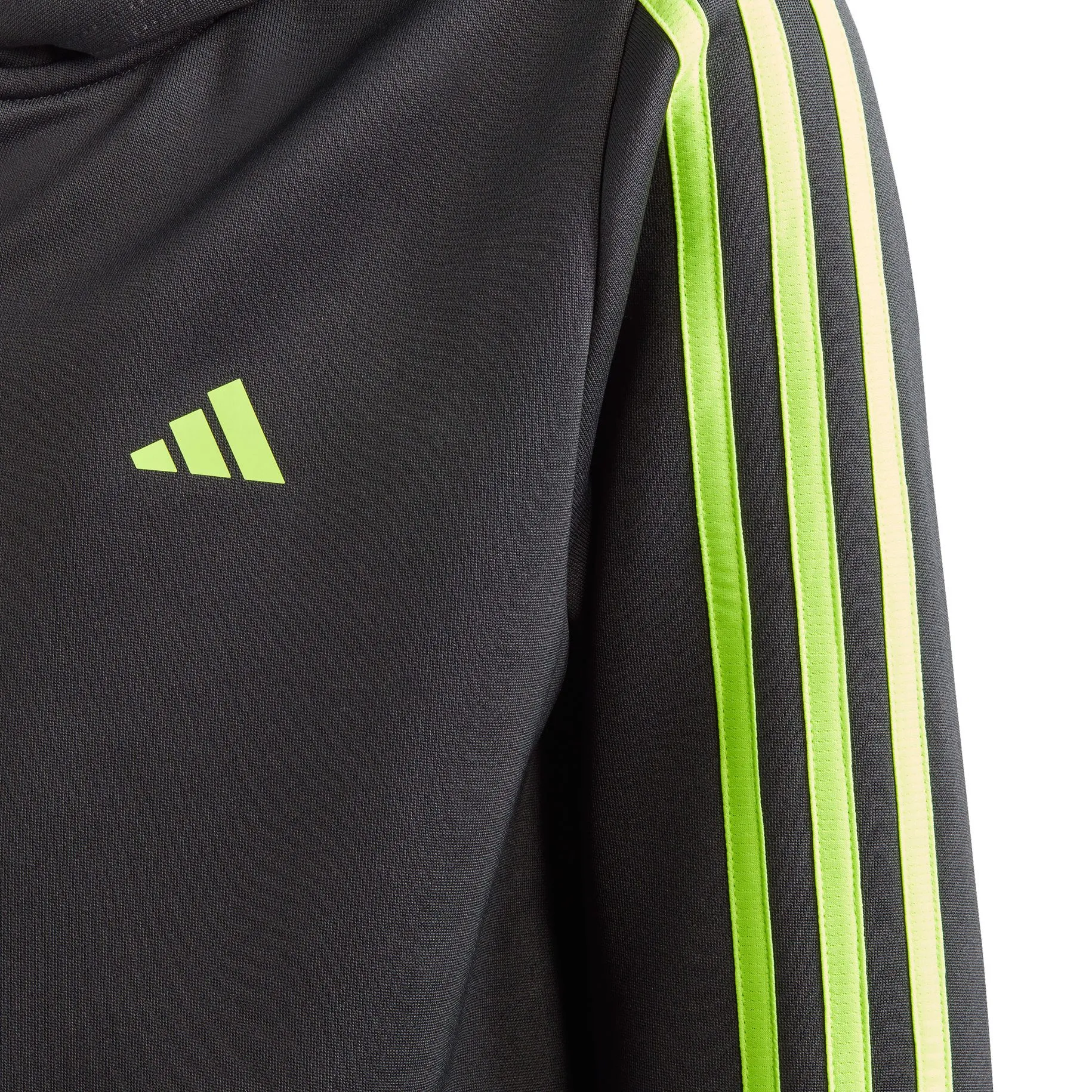 adidas - Train Essentials Aeroready 3-Stripes Hooded Jacket Boys carbon