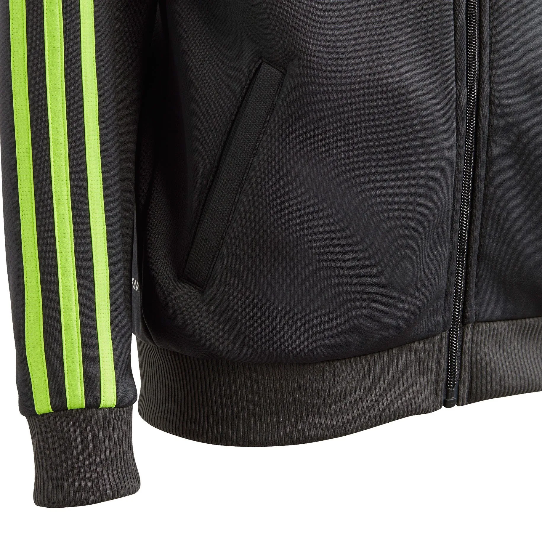 adidas - Train Essentials Aeroready 3-Stripes Hooded Jacket Boys carbon