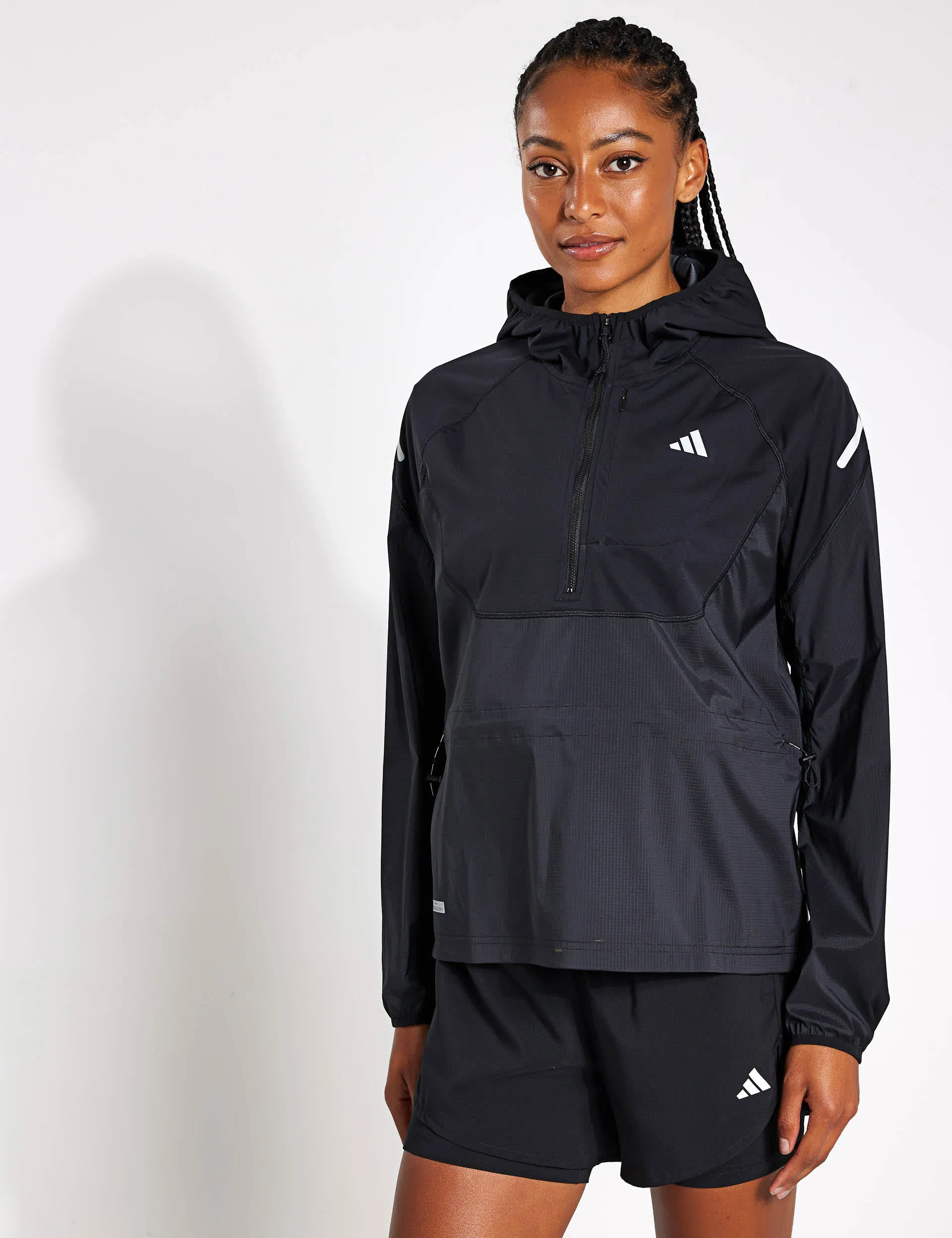 Adidas Women's Ultimate Hooded Sports Jacket - Black, Black