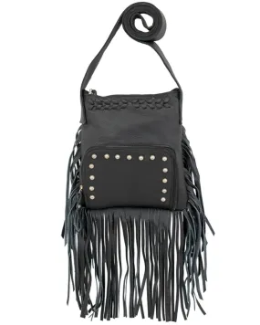 American West Women's Studded Fringe Handbag