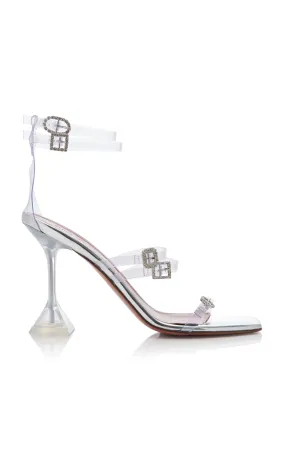 Amina Muaddi Robyn Buckle-Embellished PVC Sandals