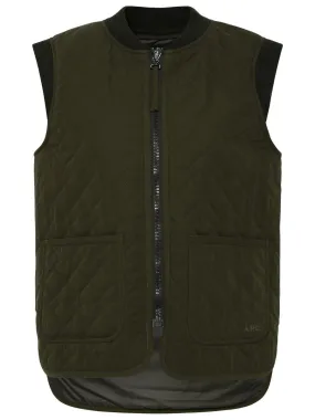 A.P.C.    A.P.C. Green Cotton Blend Emilie Vest