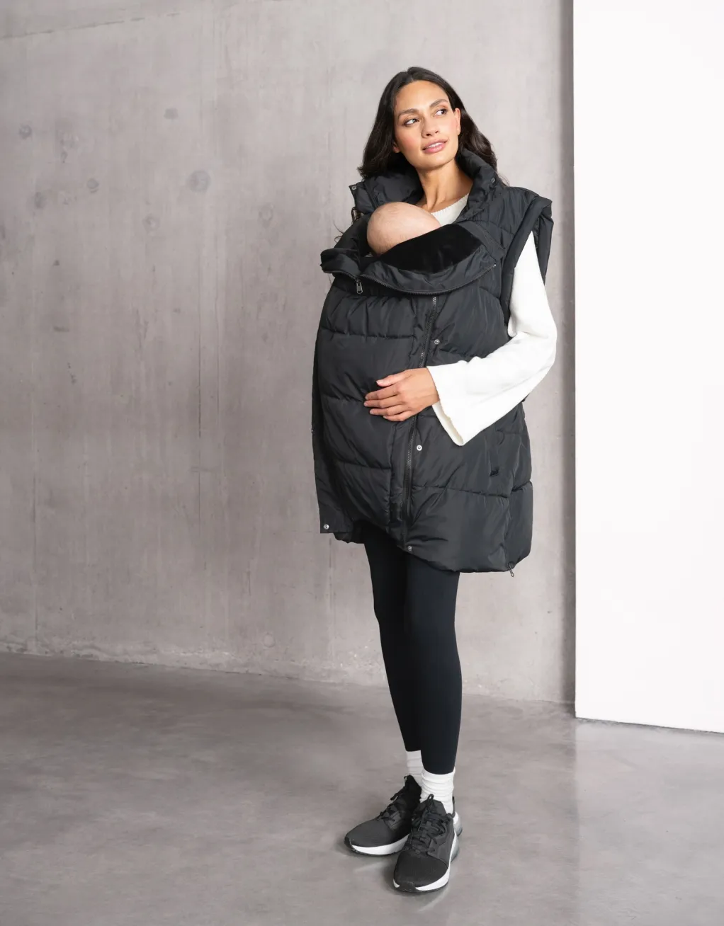 Archie | Long-Line Padded Maternity, Nursing and Babywearing Vest