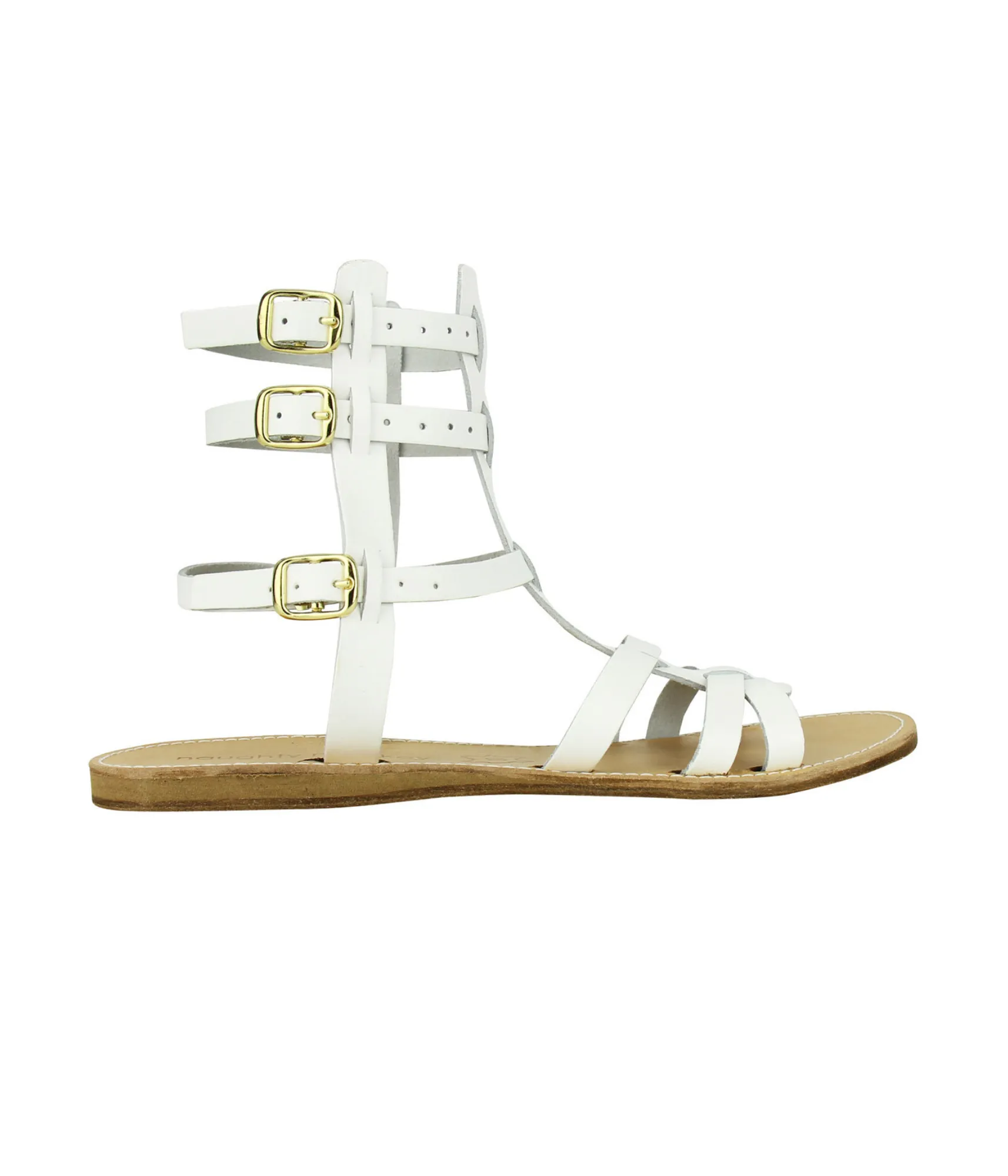 Argos Leather Sandals in White