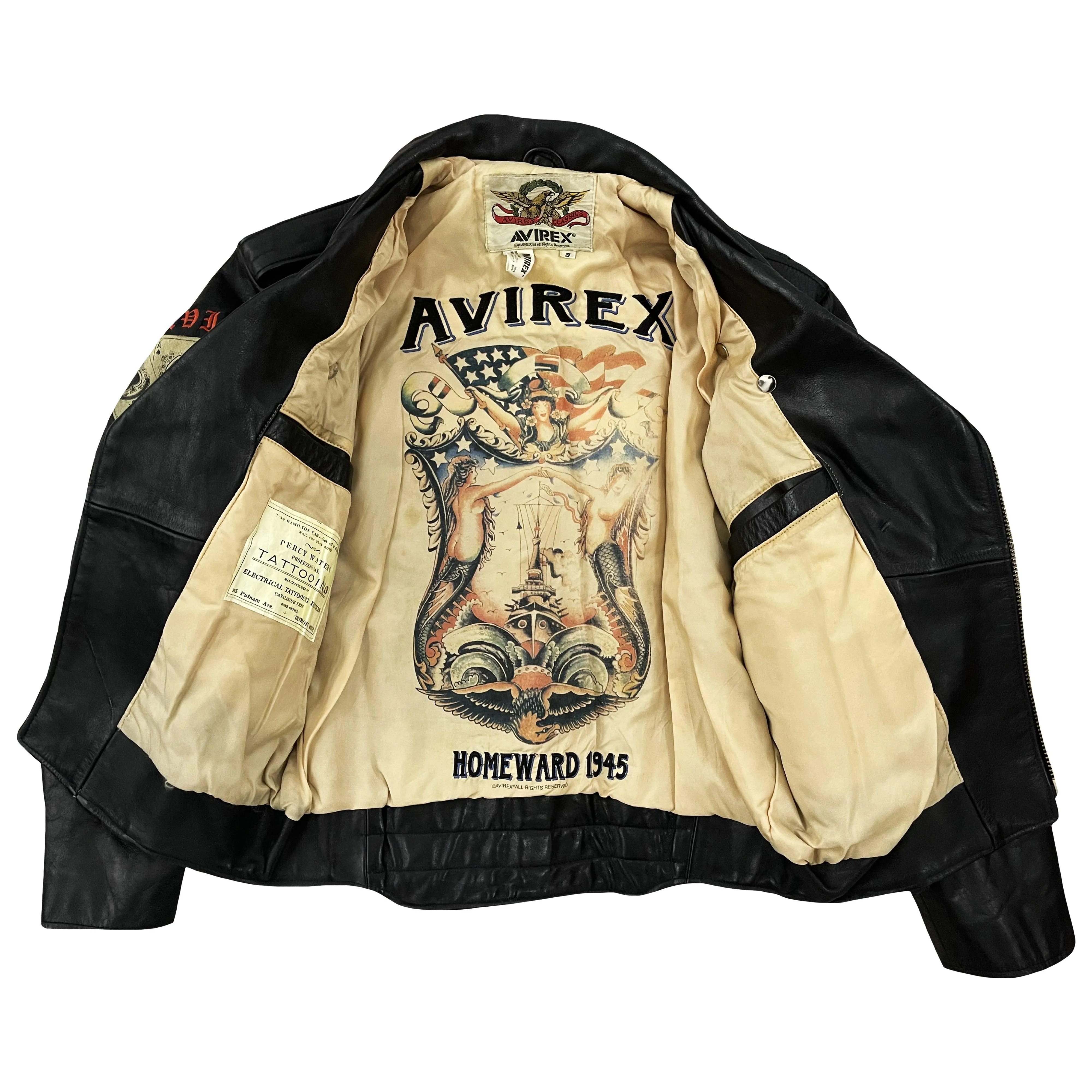 Avirex Leather Biker Jacket