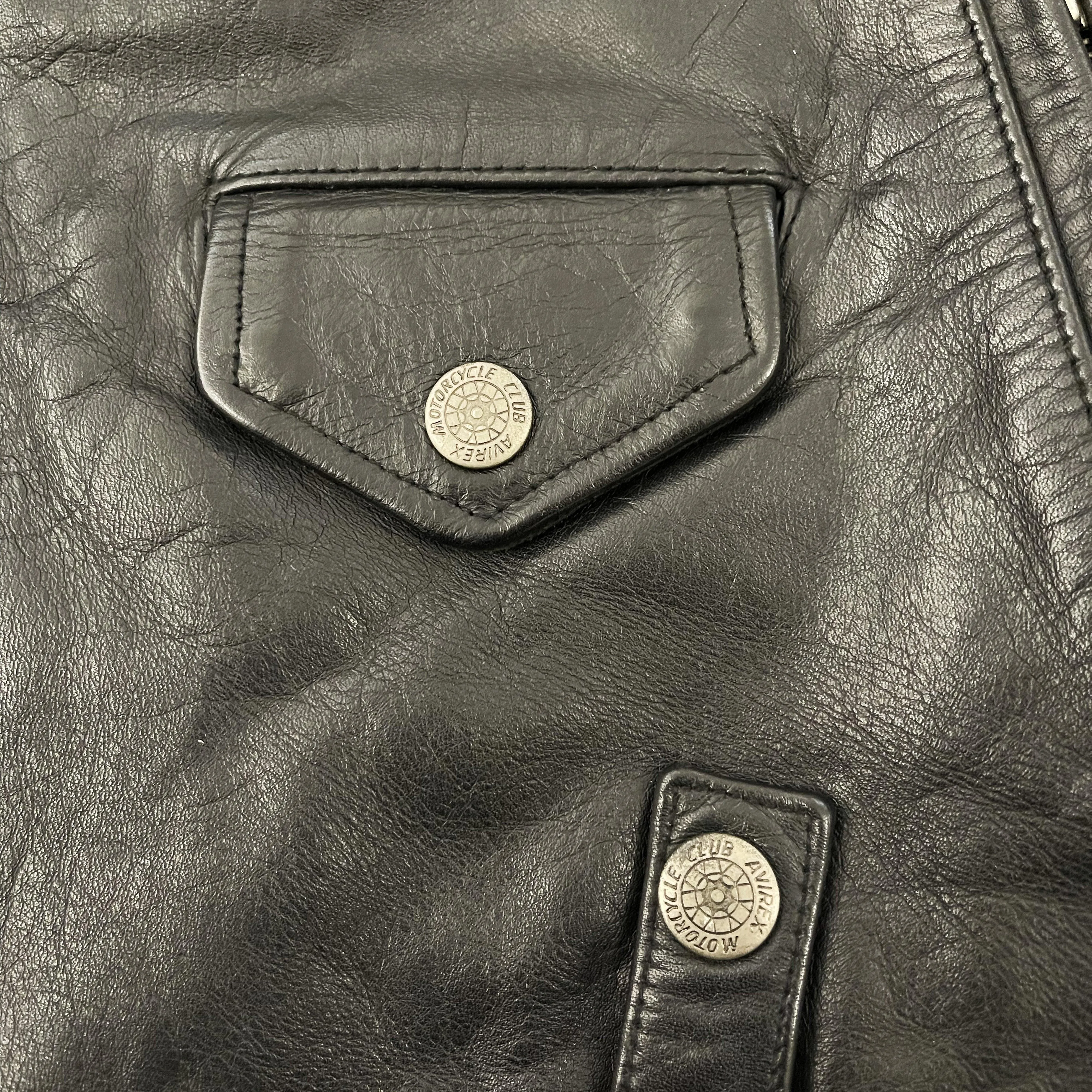 Avirex Leather Biker Jacket