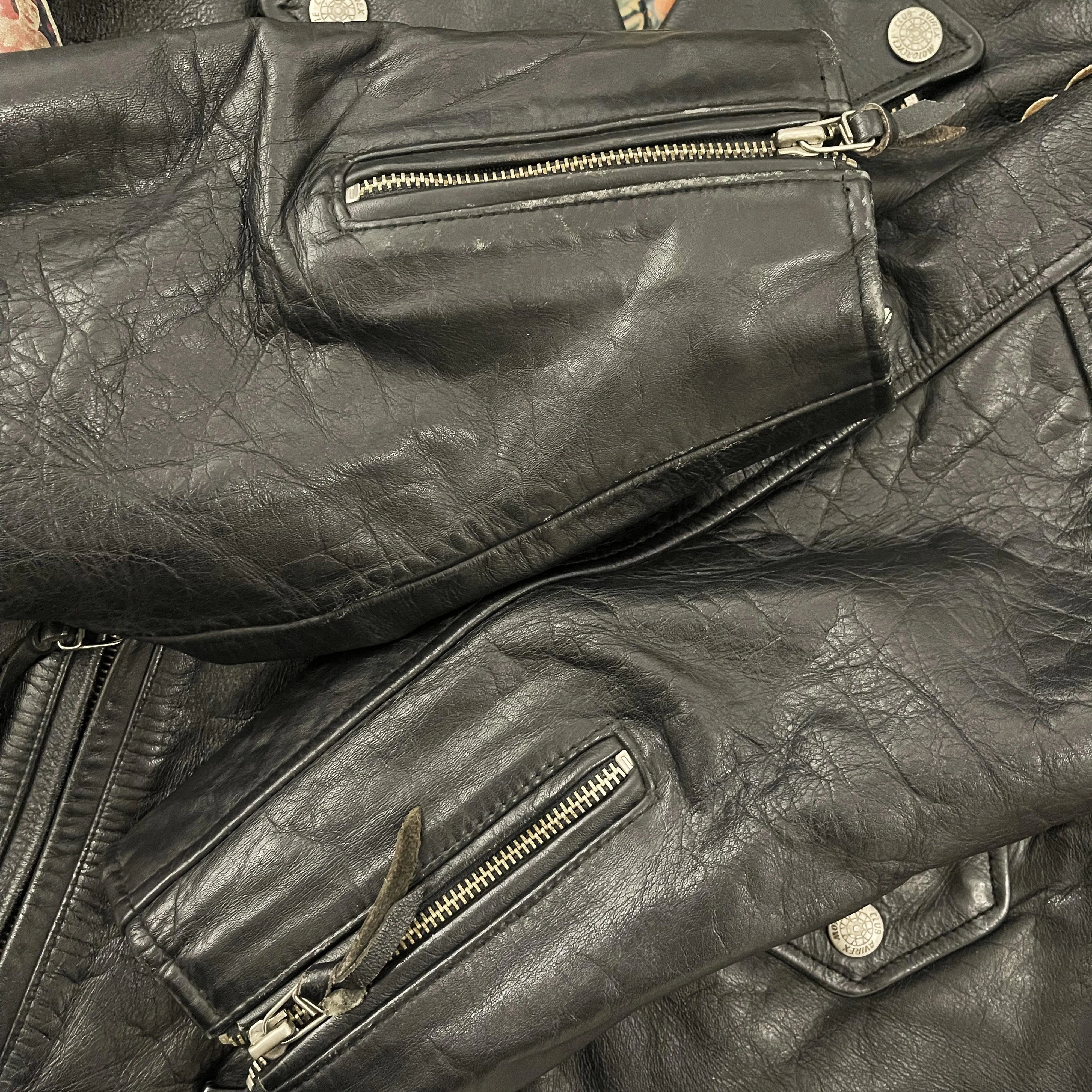 Avirex Leather Biker Jacket