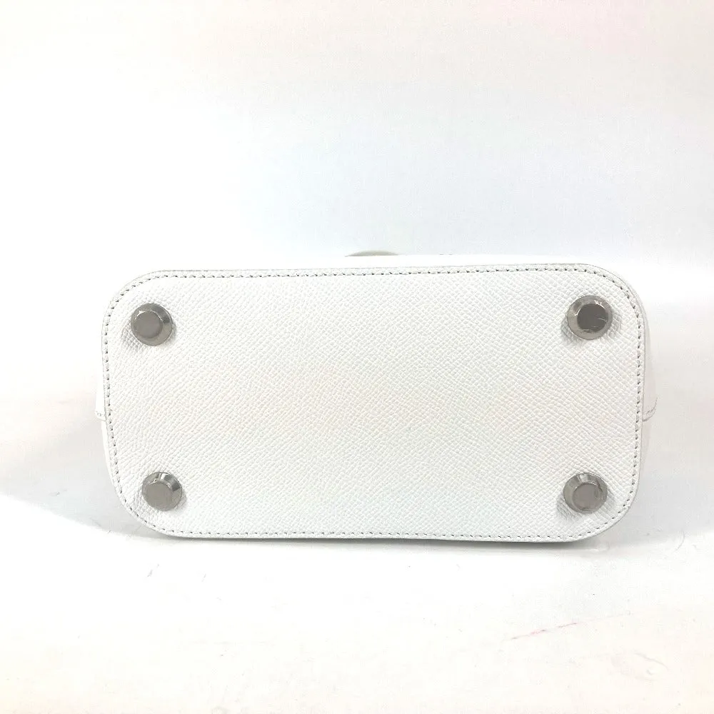 BALENCIAGA Shoulder Bag 596159 leather white logo Ville XXS Women