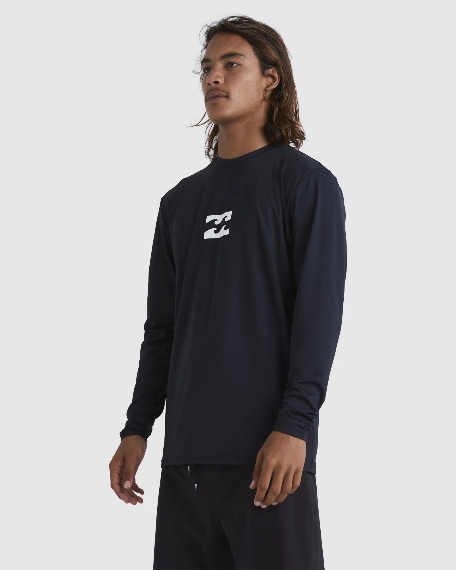 Billabong Mens All Day Wave Long Sleeve Rash Vest - Black | SurfStitch