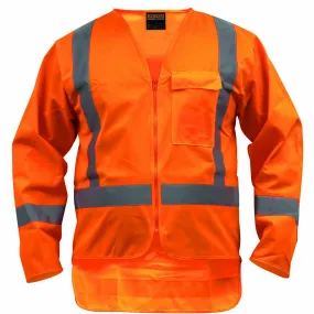 Bison Vest Ttmc-w17 X-tape Polyester Long Sleeve Orange (vxppols)