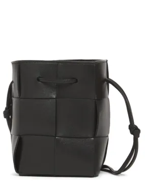 Bottega Veneta   Mini intreccio leather bucket bag 