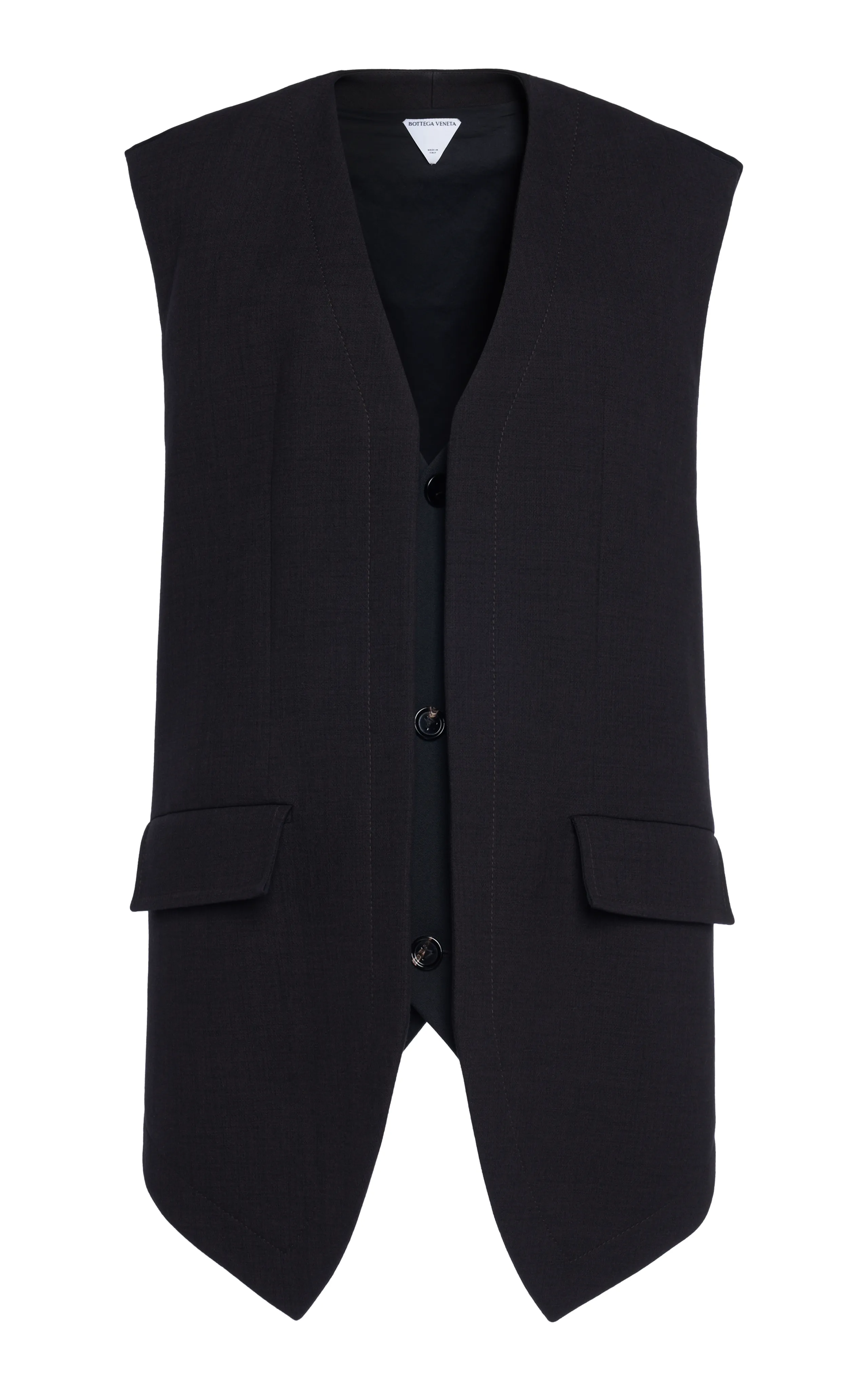 Bottega Veneta Oversized Cotton-Blend Melange Vest