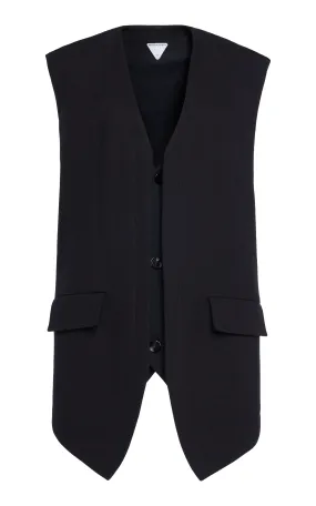 Bottega Veneta Oversized Cotton-Blend Melange Vest