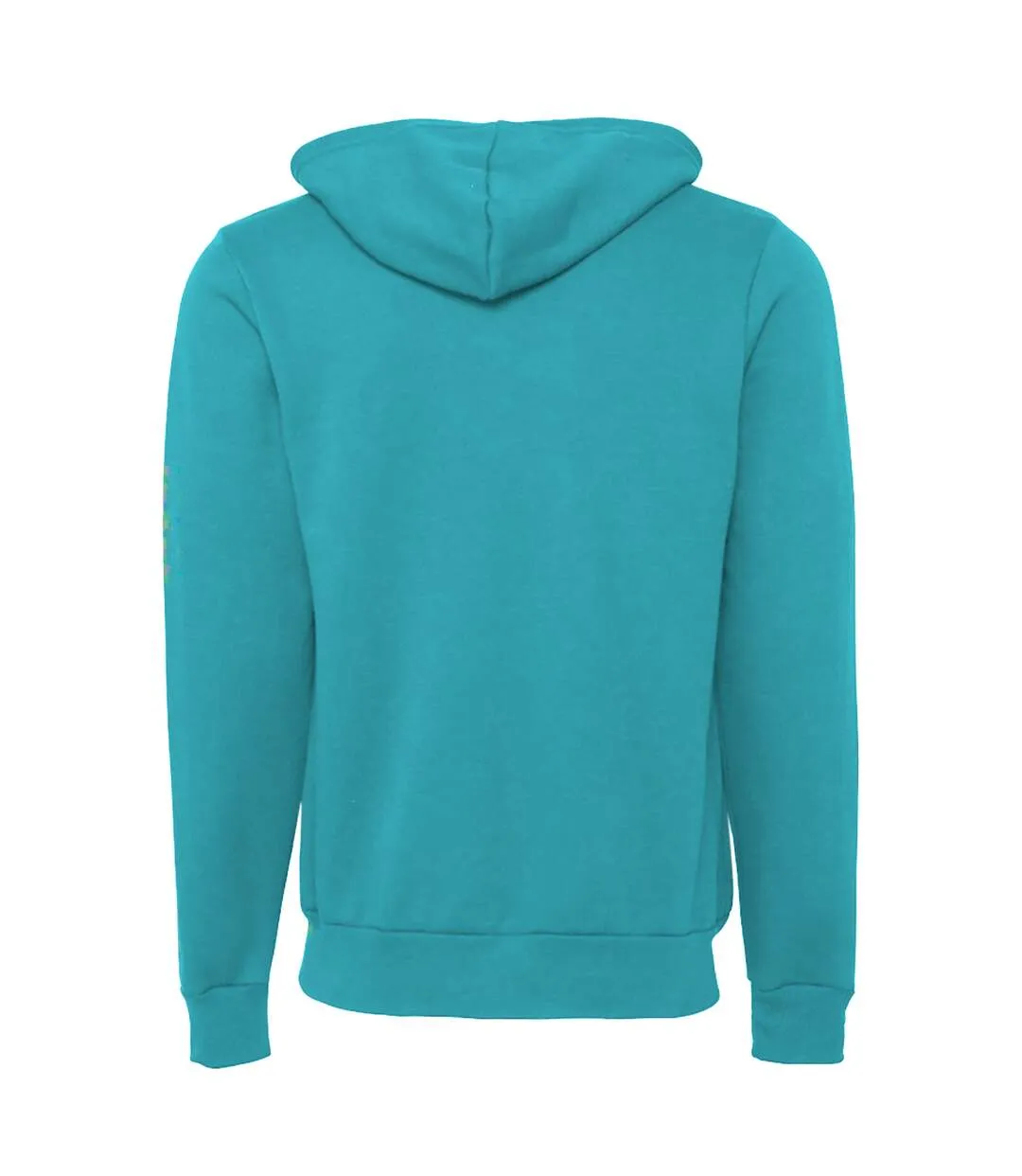 Canvas Unisex Zip-up Polycotton Fleece Hooded Sweatshirt / Hoodie (Teal) - UTBC1337