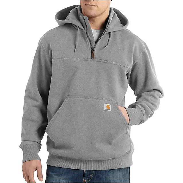 Carhartt Men's - Rain Defender - Heavyweight Gray 1/4 Zip Hoodie