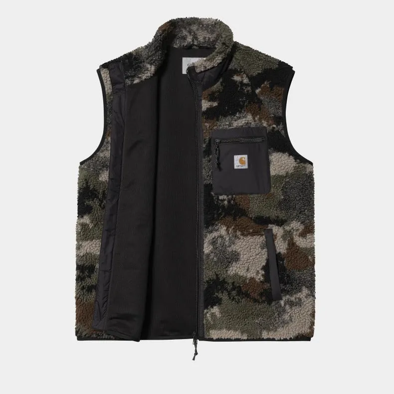 Carhartt WIP Prentis Liner Fleece Vest (Trail Jacquard, Woodland/Black)