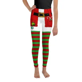 Christmas Stripes Youth Leggings