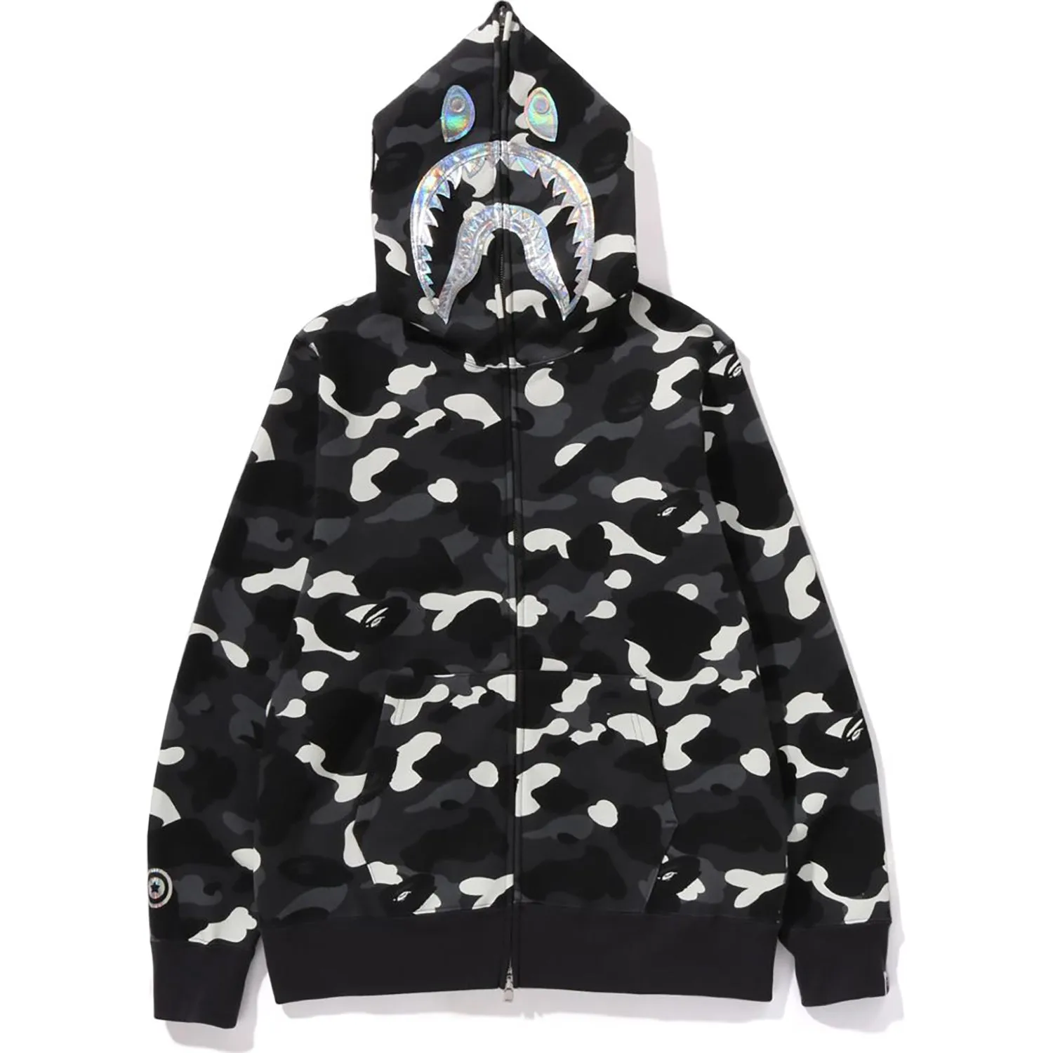 CITY CAMO SHARK FULL ZIP HOODIE MENS