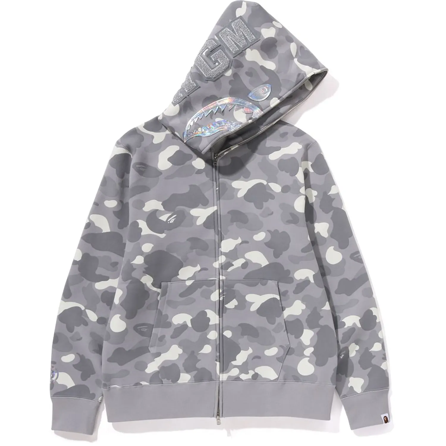 CITY CAMO SHARK FULL ZIP HOODIE MENS