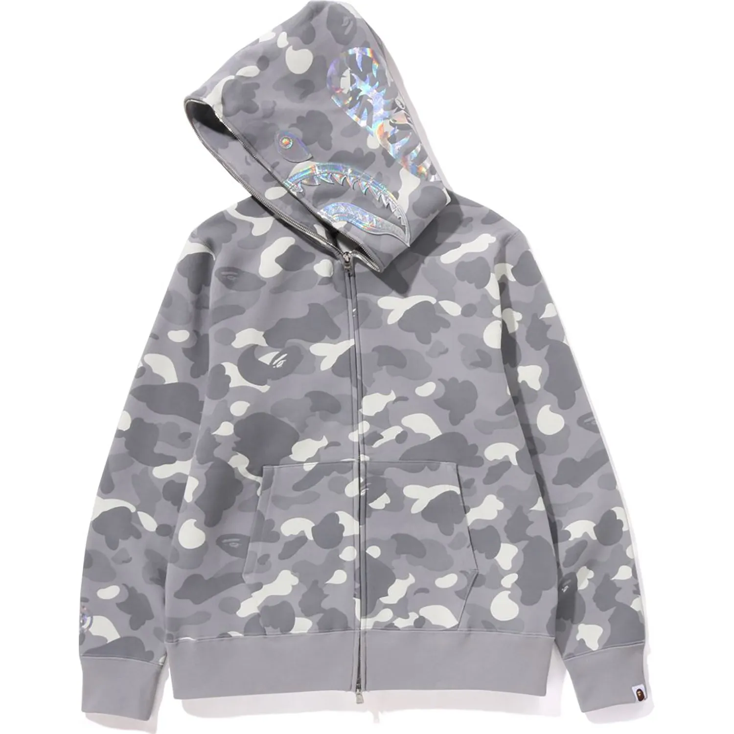 CITY CAMO SHARK FULL ZIP HOODIE MENS