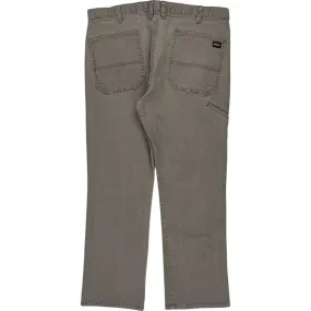 Dickies ED219RVG Work Trousers - 38W 28L - Grey Cotton Blend