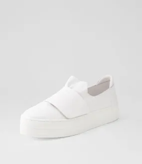 DJANGO & JULIETTE Sendi White Leather Sneakers