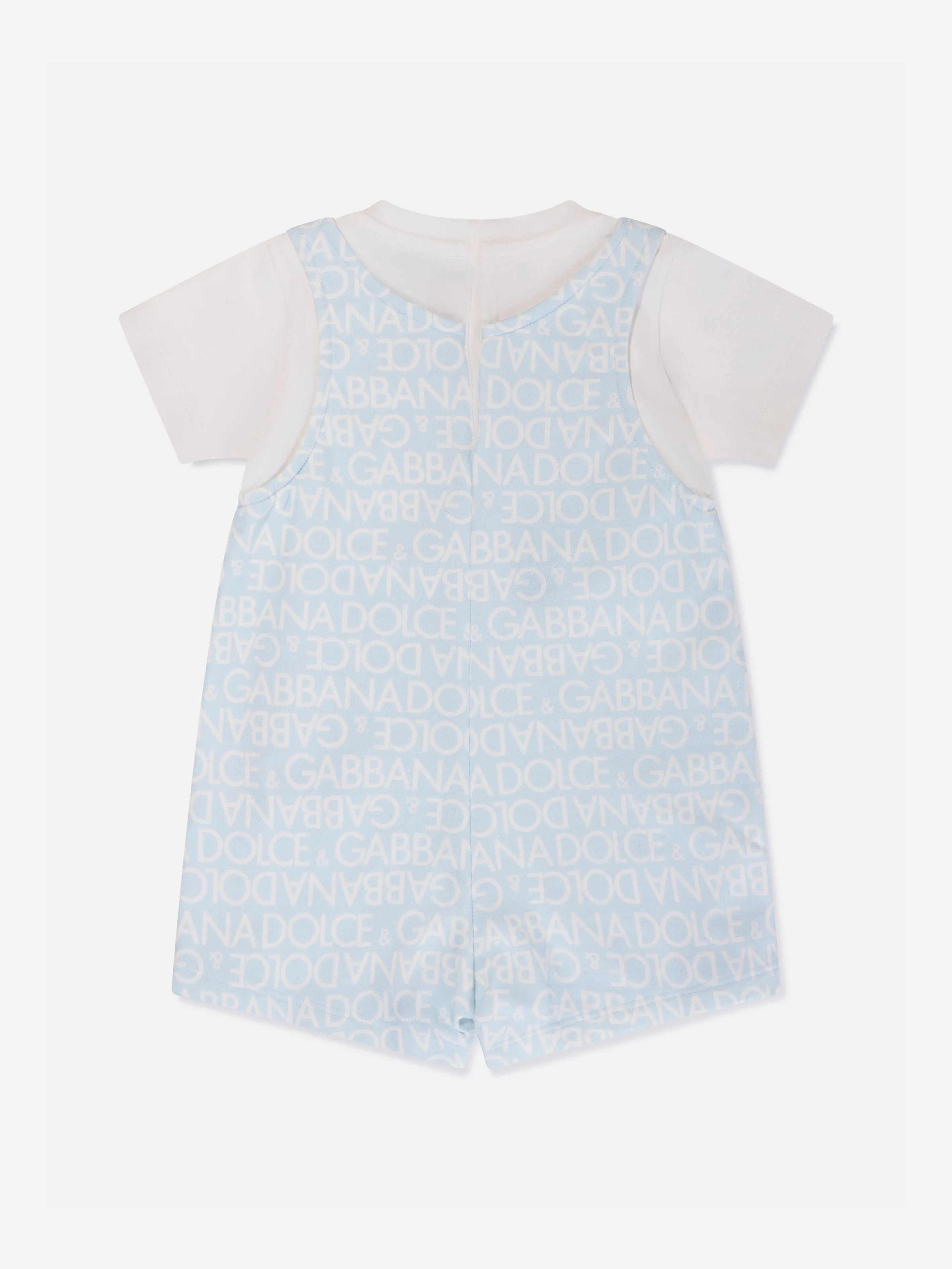 Dolce & Gabbana Baby Boys Leopard Romper in Blue