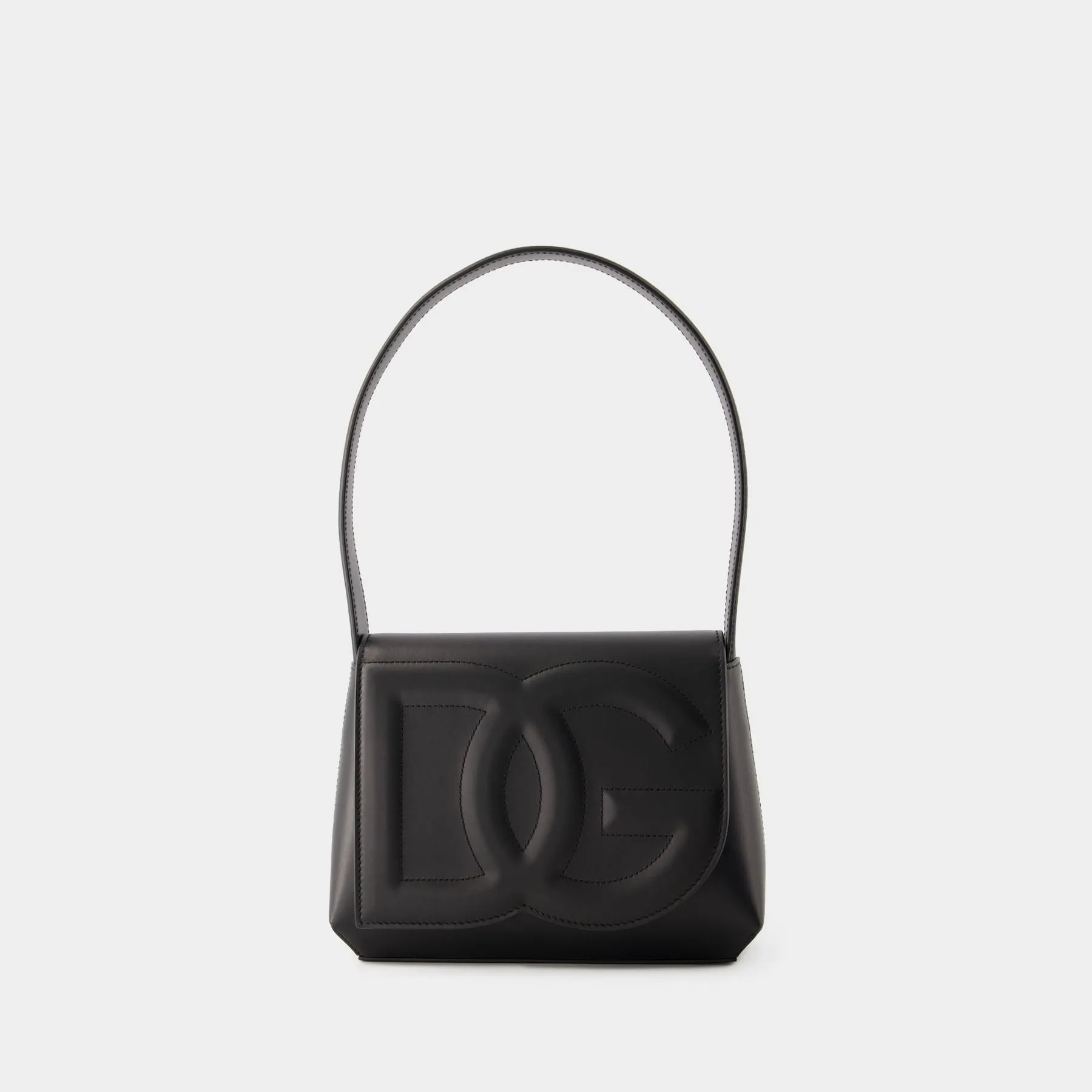 Dolce&Gabbana  DG Logo Shoulder Bag - Dolce&Gabbana - Leather - Black