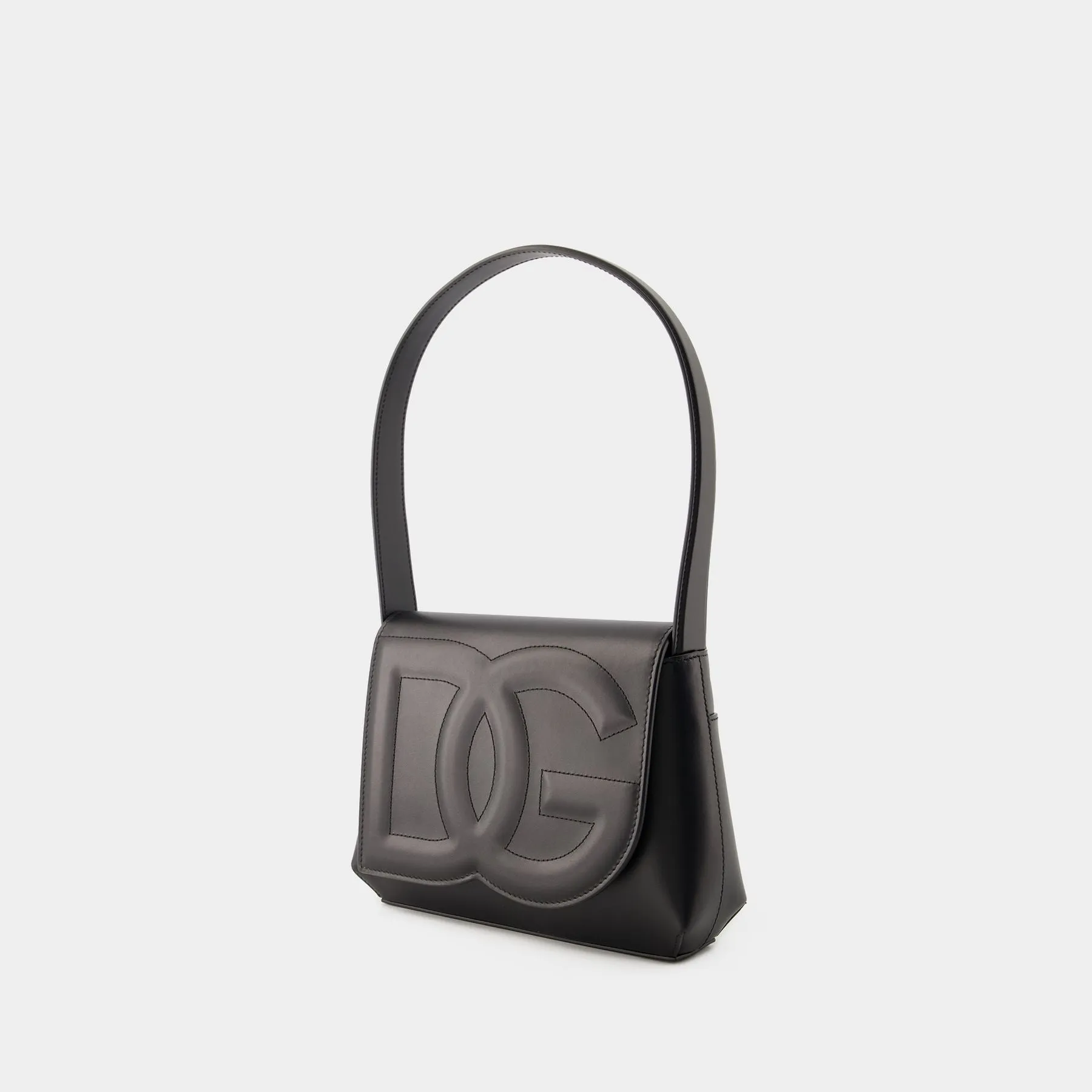 Dolce&Gabbana  DG Logo Shoulder Bag - Dolce&Gabbana - Leather - Black