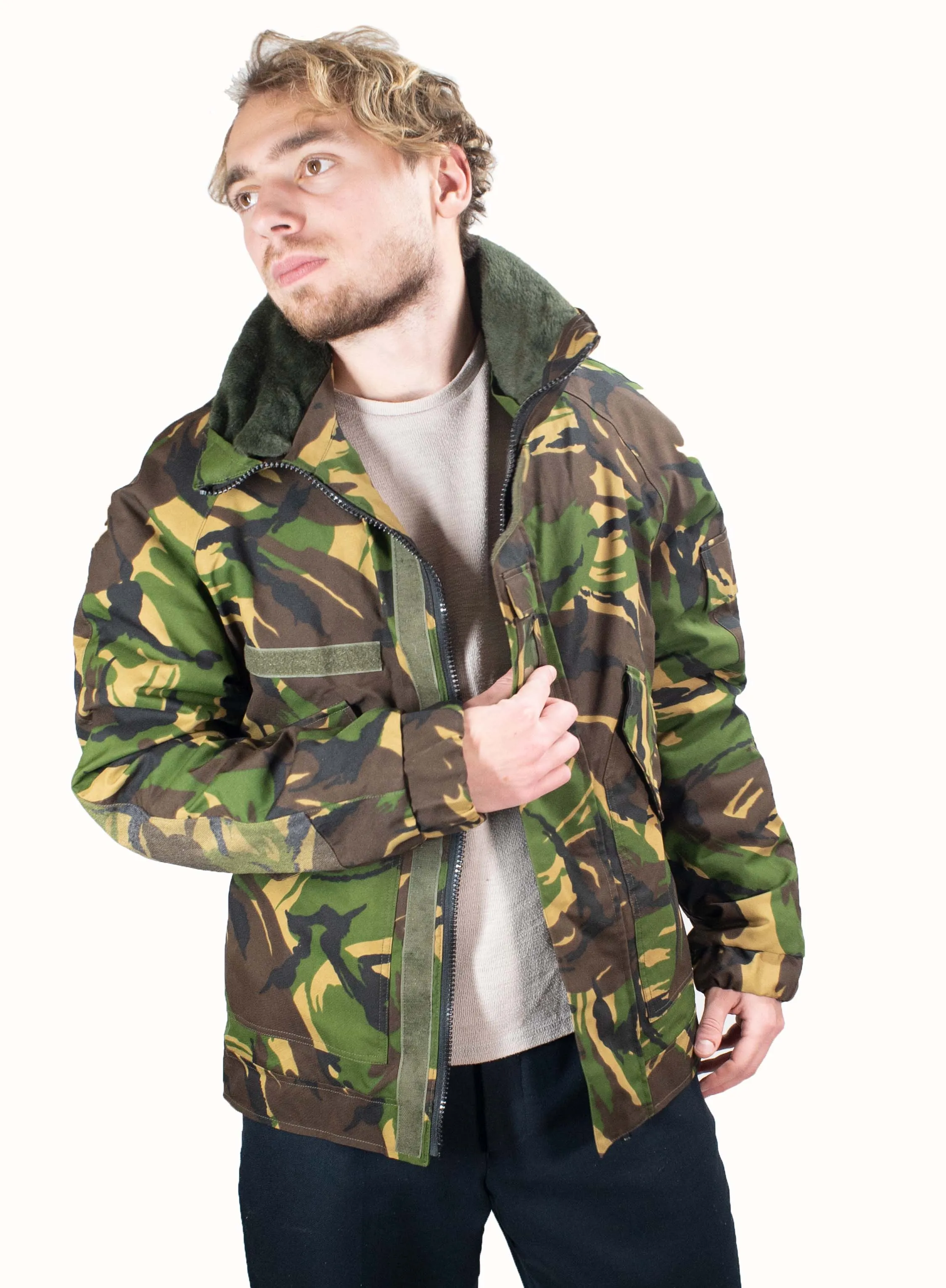 Dutch Camouflage Woodland Bomber jacket - bi-laminate fabric