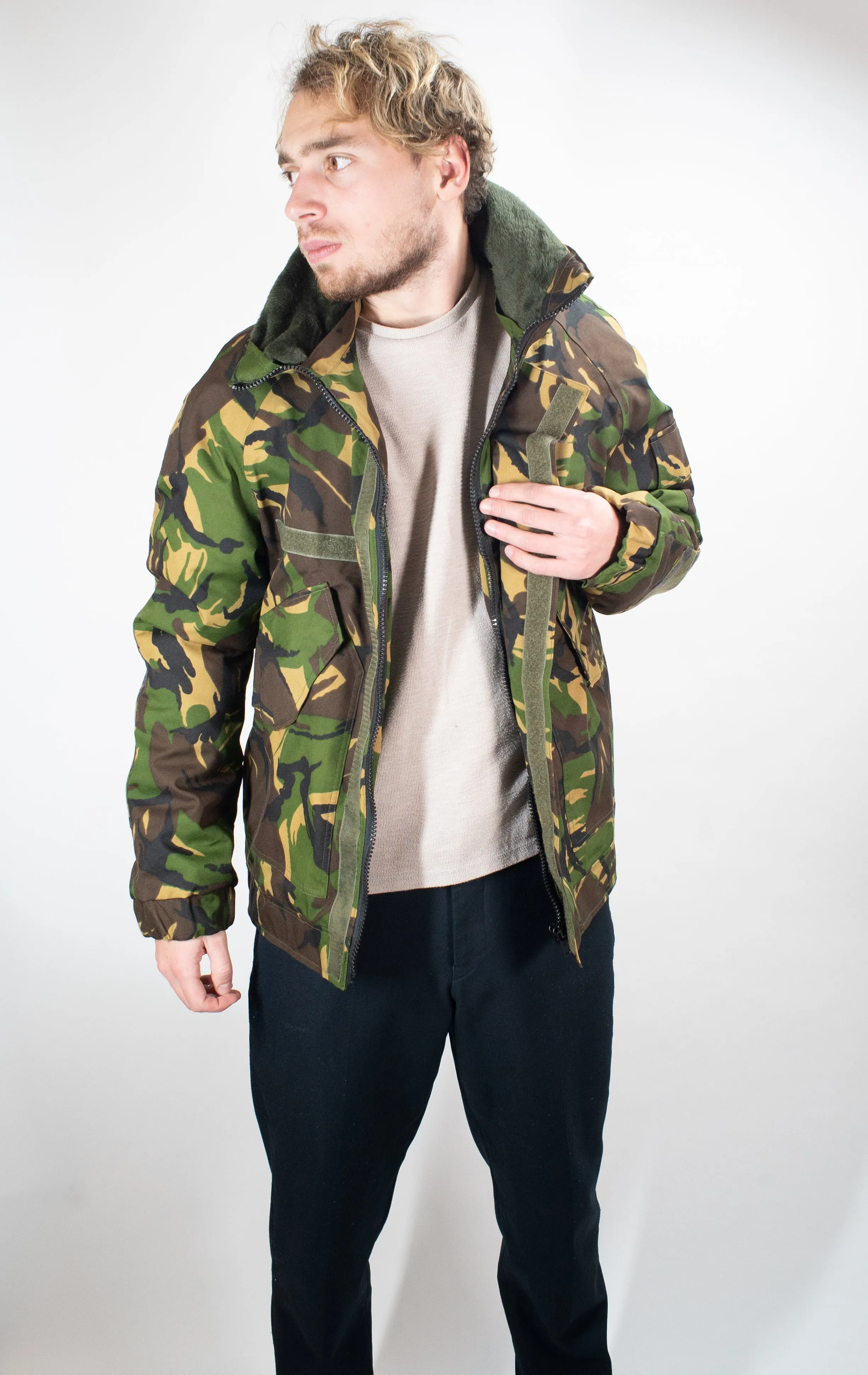 Dutch Camouflage Woodland Bomber jacket - bi-laminate fabric