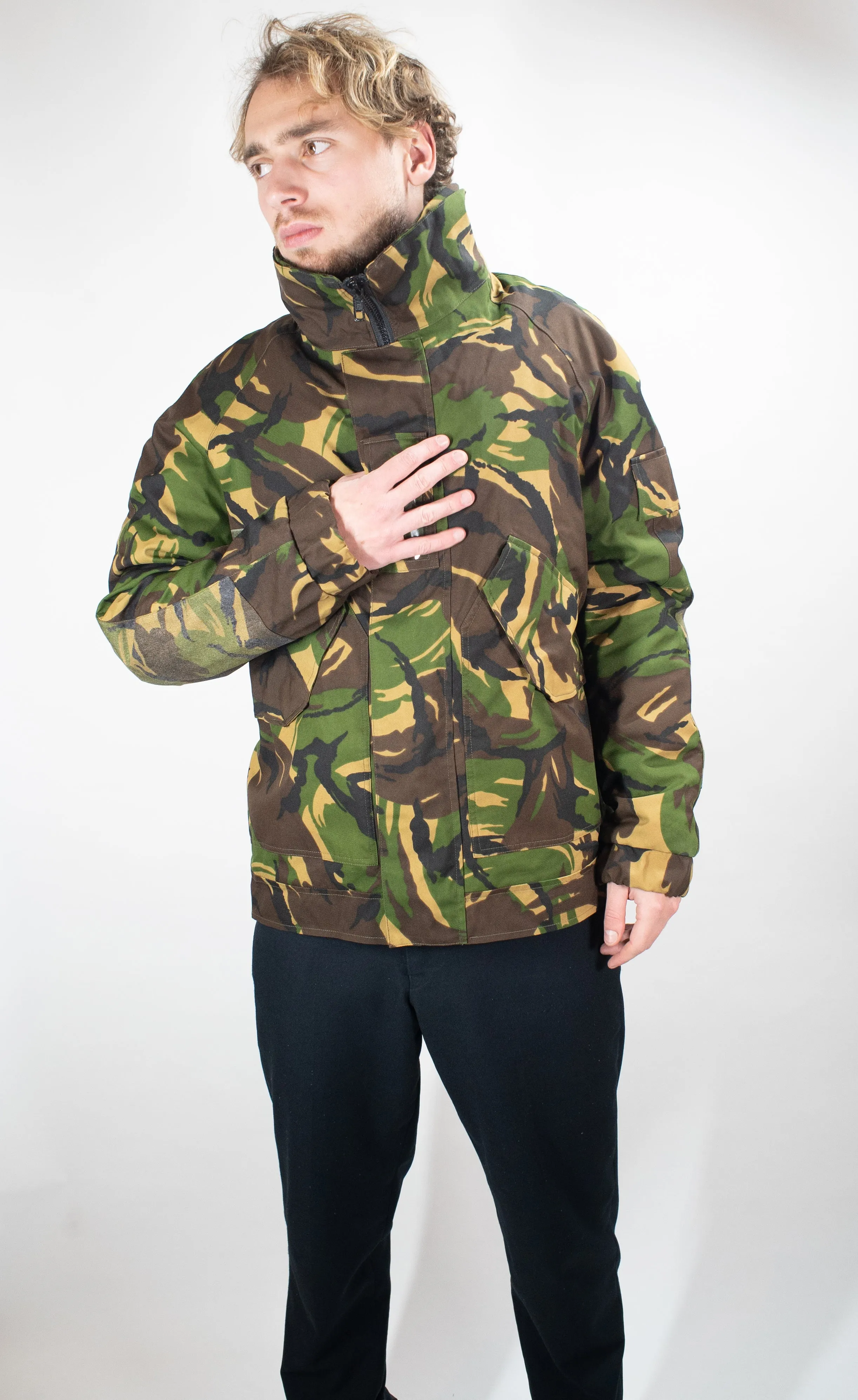 Dutch Camouflage Woodland Bomber jacket - bi-laminate fabric