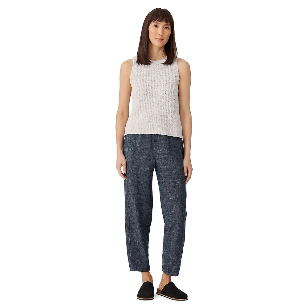 Eileen Fisher Organic Cotton & Cashmere-Blend Knit Vest