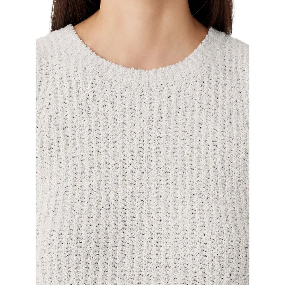 Eileen Fisher Organic Cotton & Cashmere-Blend Knit Vest