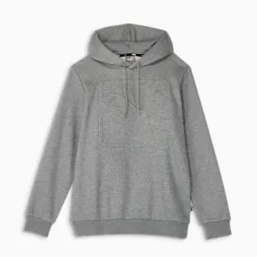 ESS Men's Fleece Embossed Hoodie | Medium Gray Heather | PUMA Staff Picks | PUMA 