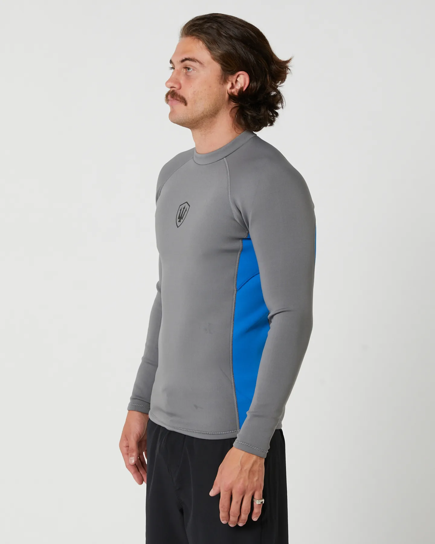 Fk Surf Mens X-Stretch Long Sleeve 1.5 Mm Vest - Grey Blue | SurfStitch